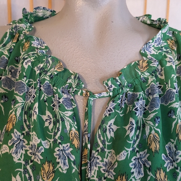 🆕 Max Studio, floral print tunic top, NEW with tags, 1X. FINAL PRICE DROP 💧💧 - Picture 4 of 10